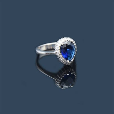 Infinity Sapphire Stone Ring