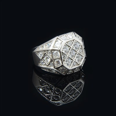 Luxury White Stones Ring
